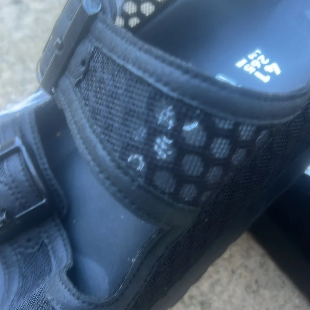 Papillio Arizona by Birkenstock Black Mesh Lace Slide Women's Size 41 / 10 NWOB - Picture 4 of 9